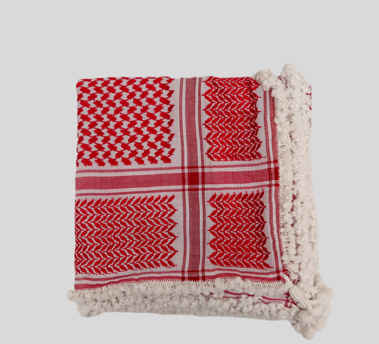 Premium Jordanian Shemagh Keffiyeh – 100% Cotton | Authentic Arab Scarf for Men & Women | Traditional Middle Eastern Headwrap