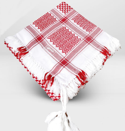 Premium Jordanian Shemagh Keffiyeh – 100% Cotton | Authentic Arab Scarf for Men & Women | Traditional Middle Eastern Headwrap