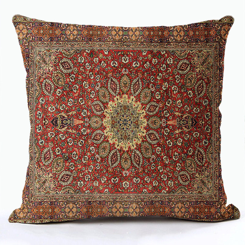 Persian-Style Kilim Cushion Cover – Handmade Vintage Carpet Pillow